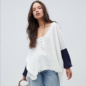 FREE PEOPLE RELAXED HENLEY